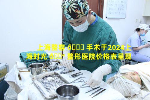 上海整容 🐈 手术于2024上海时光 💮 整形医院价格表呈现怎样